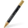 Staedtler Lumocolor 349 Marqueur Acrylique Permanent - Tracé 2.4 mm Environ - Encre à Base d'Eau - Couleur Or