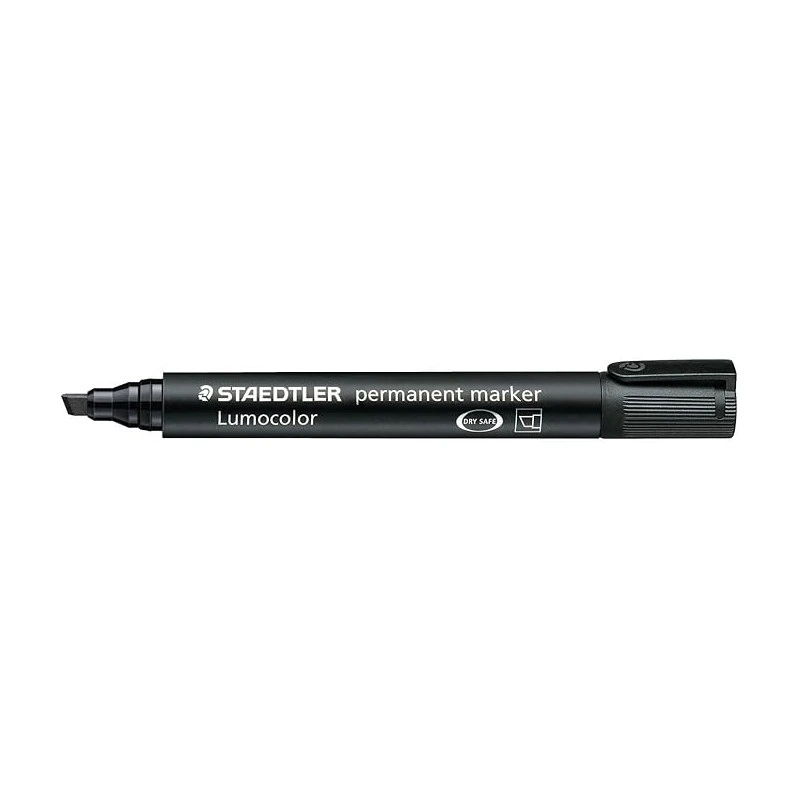 Staedtler Lumocolor 350 Marqueur Permanent - Pointe Biseautée 2-5mm environ - Encre à Base d'Alcool - Séchage Rapide - Couleur