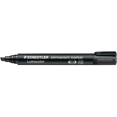 Staedtler Lumocolor 350 Marqueur Permanent - Pointe Biseautée 2-5mm environ - Encre à Base d'Alcool - Séchage Rapide - Couleur