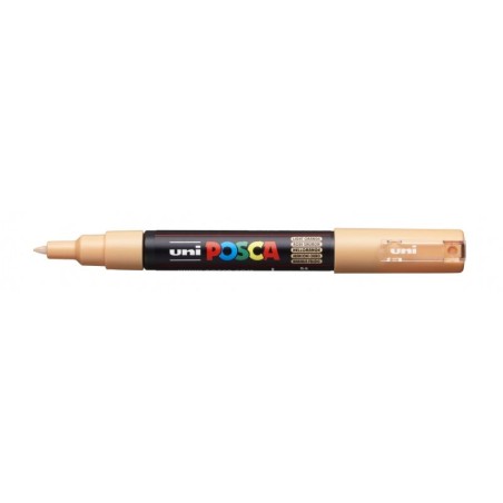 Posca PC-1M Marcador de Pintura - Ponta Cónica de Poliéster 0,7mm - Tinta Base de Água - Não Permanente - Resistente à Luz