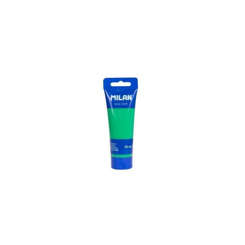 Milan Acrylic Paint Tube 75ml - High-Quality Pigments - Mixable - Green