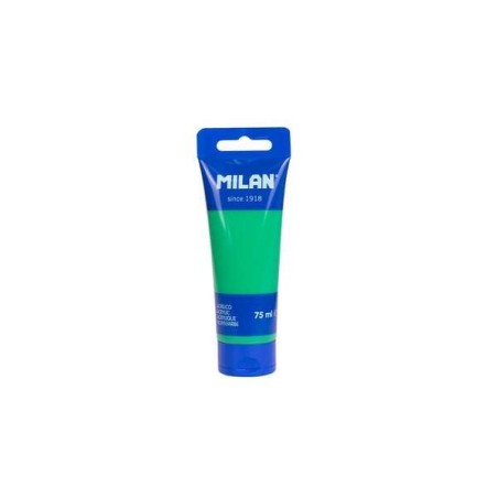 Milan Acrylic Paint Tube 75ml - High-Quality Pigments - Mixable - Green