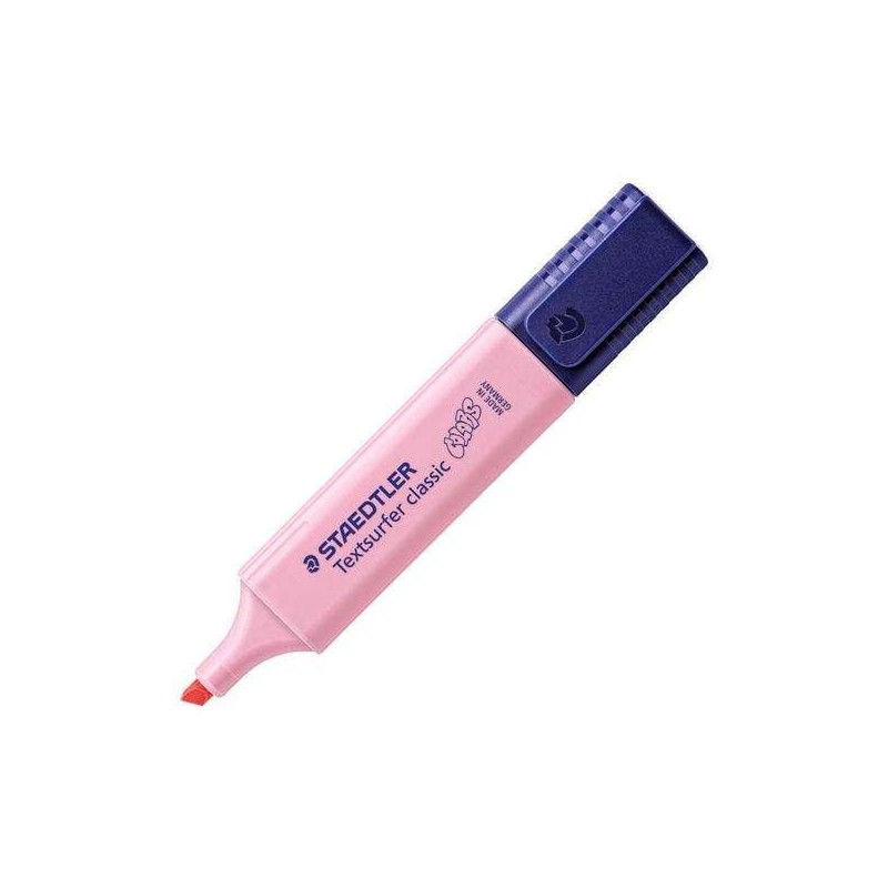 Staedtler Textsurfer Classic 364 Pastel Surligneur Fluorescent - Pointe Biseautée - Tracé entre 1 - 5mm - Encre à Base d'Eau