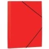 Mariola Polypropylene Folder with Flaps 450 Microns - Folio Format - Dimensions 34x25cm - Elastic Band Closure - Colour Red