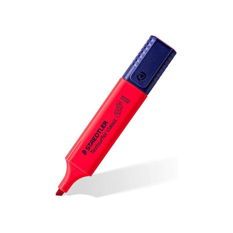 Staedtler Textsurfer Classic 364 Surligneur Fluorescent - Pointe Biseautée - Tracé entre 1 - 5mm - Encre à Base d'Eau - Couleur