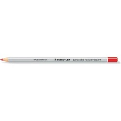 Staedtler Lumocolor 108 Hexagonal Coloured Pencil - Special for Smooth Surfaces - Opaque Marking - Red