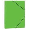 Mariola Polypropylene Folder with Flaps 450 Microns - Folio Format - Dimensions 34x25cm - Elastic Band Closure - Colour Green