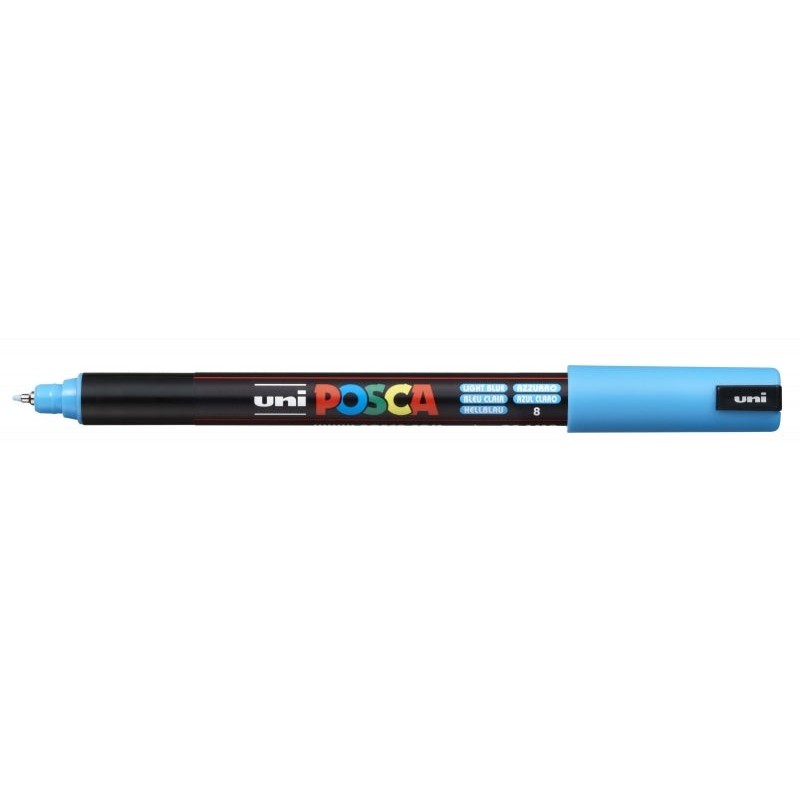 Posca PC-1MR Marqueur de Peinture - Pointe Roller en Fibre 0.7mm - Ligne Extrafine - Encre Pigmentée à Base d'Eau - Résistant à