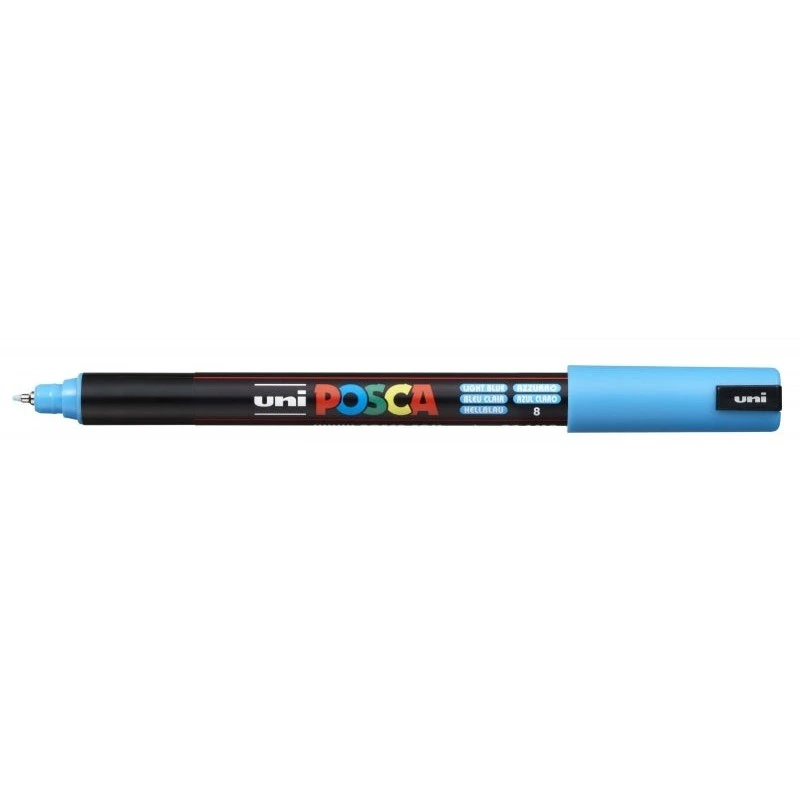 Posca PC-1MR Marqueur de Peinture - Pointe Roller en Fibre 0.7mm - Ligne Extrafine - Encre Pigmentée à Base d'Eau - Résistant à