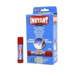 Instant Classic Glue Stick 10g - Suitable for Children's and/or Household Use - Washable - Solvent-Free