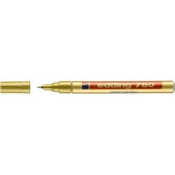Edding 780 Marcador Permanente de Tinta Opaca - Ponta Redonda - Traço 0.8mm - Pontas de Substituição Disponíveis - Secagem