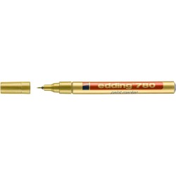 Edding 780 Opaque Ink Permanent Marker - Round Nib - 0.8mm Line - Replacement Nibs Available - Fast Drying - Gold