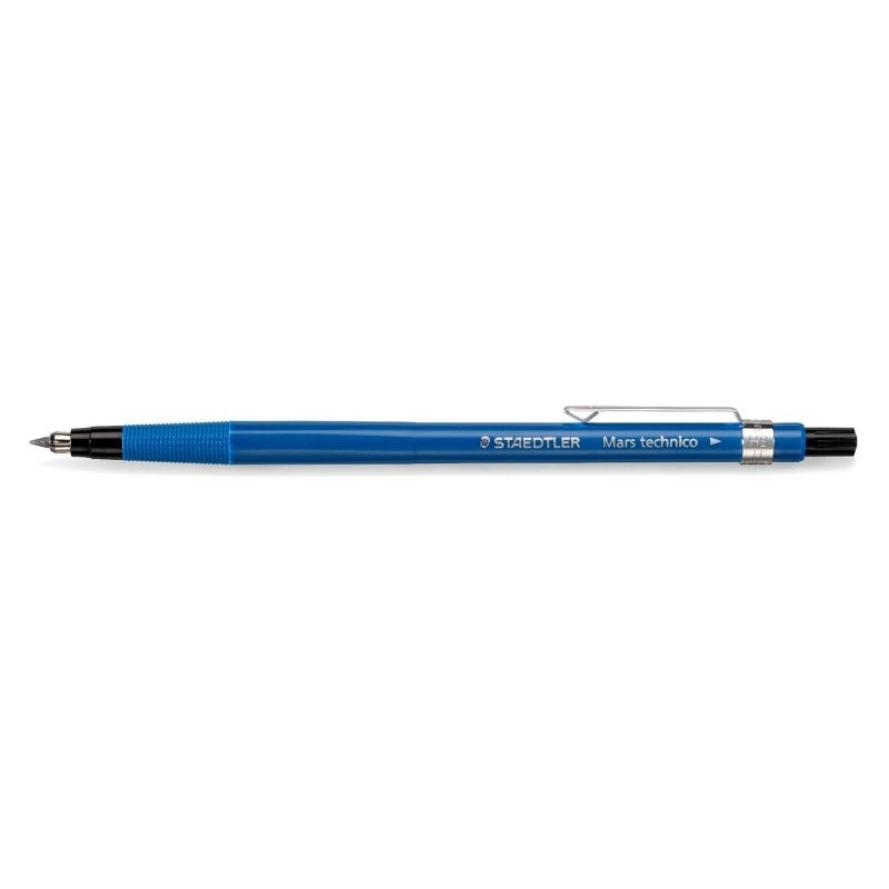Staedtler Mars Technico 788 Lead Holder 2mm HB - Built-in Lead Sharpener - Metal Clip - Blue