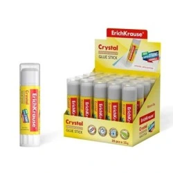 Erichkrause Crystal Super Strong Glue Stick 15g - Economical Use - Fast and Reliable Adhesion - Clear