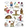 Apli Gomets Tematicos el Invierno - 276 Gomets en 12 Hojas - Ilustraciones Educativas - Adhesivo Removible - Ideal para