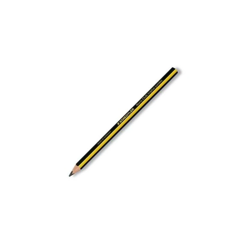 Staedtler Noris 119 Jumbo Crayon Graphite Triangulaire - Mine HB2 Ultrarésistante de 4mm - Bois Issu de Forêts Gérées