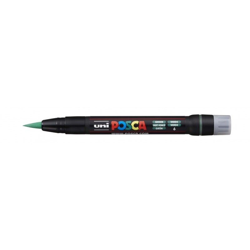 Posca PCF-350 Marqueur de Peinture - Pointe Acrylique Style Pinceau - Encre Pigmentée à Base d'Eau - Résistant à la Lumière