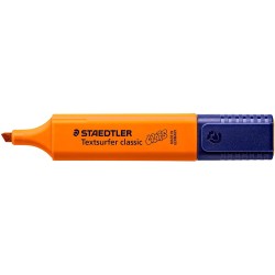 Staedtler Textsurfer Classic 364 Fluorescent Marker - Chisel Tip 1 - 5mm Approx - Quick Drying - Colour Orange