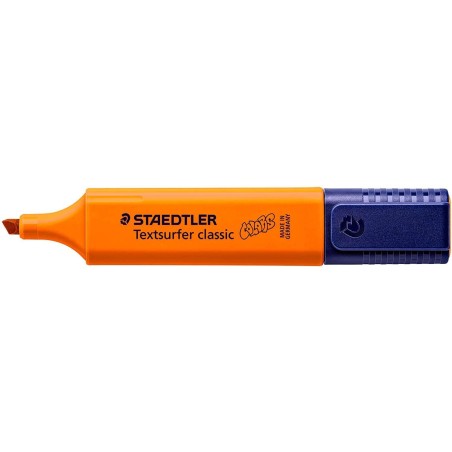 Staedtler Textsurfer Classic 364 Surligneur Fluorescent - Pointe Biseautée 1 - 5mm Environ - Séchage Rapide - Couleur Orange