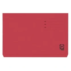 Gio By Elba Subcarpeta con Bolsa y Solapa Folio Rojo - Resistente Cartulina de 320gr - Bolsa y Solapa para Mayor Proteccion