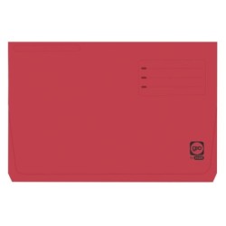 Gio By Elba Subcarpeta con Bolsa y Solapa Folio Rojo - Resistente Cartulina de 320gr - Bolsa y Solapa para Mayor Proteccion