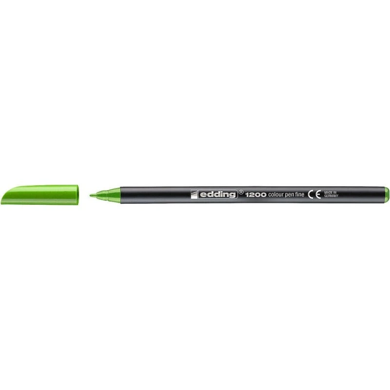 Edding 1200 Marker - Round Nib - 1mm Line Width - Water-Based Ink - Light Green