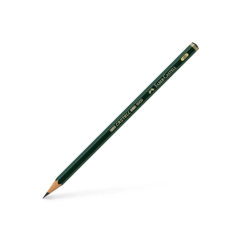 Faber-Castell Castell 9000 Graphite Pencil 2B - Break-Resistant Lead - Eco-Friendly