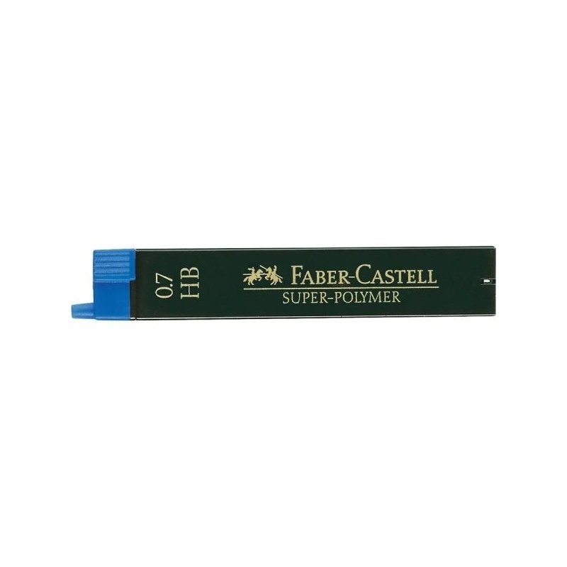 Faber-Castell 9067 Pack de 12 Minas Super-Polymer para Lapiseira 0.7 HB - Resistentes e Suaves