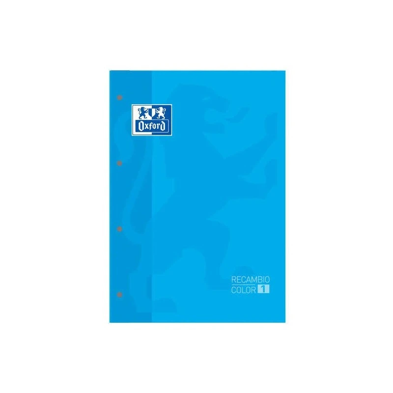 Oxford School Classic Recharge Collée A4 80 Feuilles Quadrillage 5x5 - Cadre de la Couleur de la Couverture - Couverture