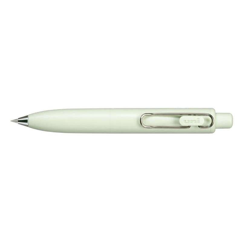 Uni-ball One P Esferográfica Retrátil com Ponta Fina 0,5mm - Pega Suave e Cómoda - Tinta de Cor Preta - Corpo de Cor Verde Fresh