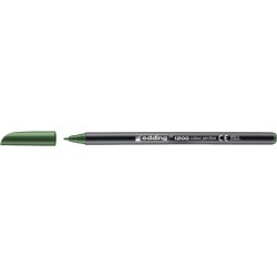 Edding 1200 Marqueur - Pointe Ronde - Trait 1mm - Encre à Base d'Eau - Couleur Vert Olive