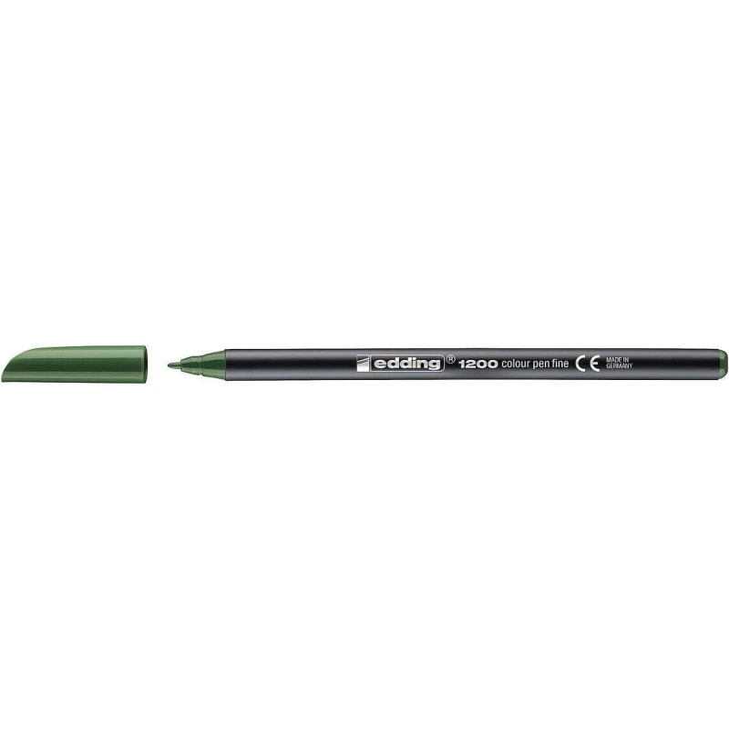 Edding 1200 Marker - Round Nib - 1mm Line Width - Water-Based Ink - Olive Green
