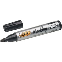 Bic Marking 2000 Ecolutions Marcador Permanente - Tinta com Base de Álcool - Ecológico - Secagem Rápida - Cor Preta