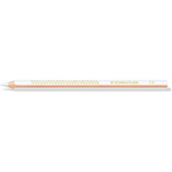 Staedtler Jumbo Noris 128 Triangular Colouring Pencil - 4mm Lead - Break Resistance - Ergonomic Design - White