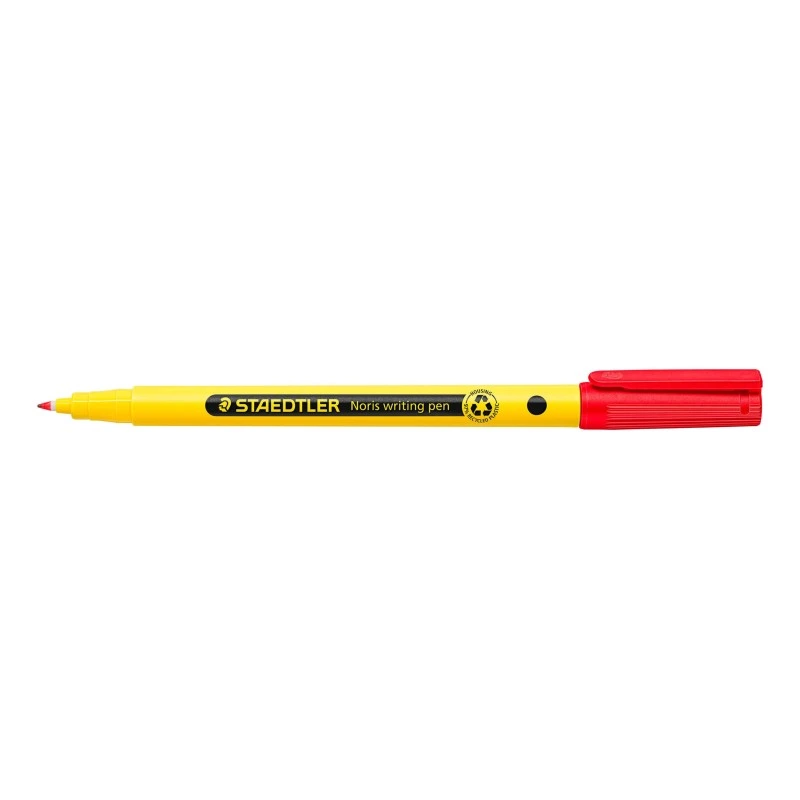 Staedtler 307 Noris Writing Pen Marcador de Ponta Fina - Traco 0.6mm Aprox - Tinta a Base de Água - Corpo Fabricado em 97% de
