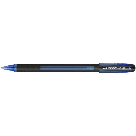 Uni-ball JetStream SX-101-10 Ballpoint Pen - 1mm Ball Point - Instant Drying - Ideal for Left-Handers - Blue