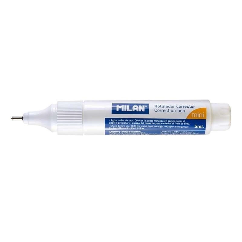 Milan Stylo Correcteur Mini - Pointe Métallique - Capacité 5ml