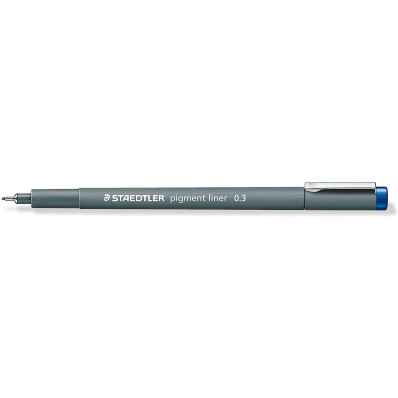 Staedtler Pigment Liner 308 Fineliner - 0.3mm Line Width - Quick Drying - Blue