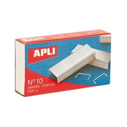 Apli Galvanised Staples Bright Silver 0.53mm - Precise and Durable