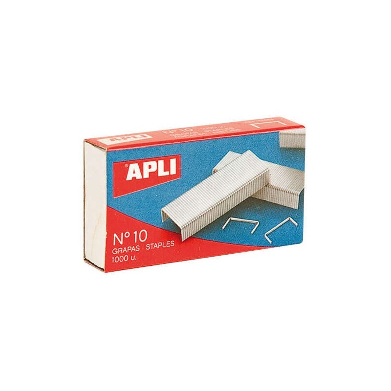 Apli Galvanised Staples Bright Silver 0.53mm - Precise and Durable