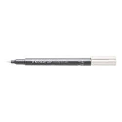 Staedtler Metallic Brush Brush Tip Marker - Line Width Approx. 1 - 6mm - Water-Based Ink - White