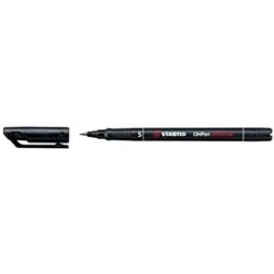 Stabilo OHPen Marqueur Permanent - Pointe Extra-fine - Trace de 0.4mm - Prise en Main Antiderapante - Capuchon Ventile