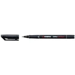 Stabilo OHPen Marqueur Permanent - Pointe Extra-fine - Trace de 0.4mm - Prise en Main Antiderapante - Capuchon Ventile