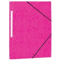 Mariola Chemise en Carton Simili Prespan avec Étiquette au Dos Folio 500gr/m2 - Dimensions 34x25cm - Fermeture par Élastique