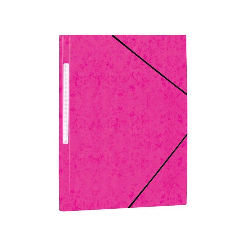 Mariola Chemise en Carton Simili Prespan avec Étiquette au Dos Folio 500gr/m2 - Dimensions 34x25cm - Fermeture par Élastique