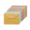 Bismark Document Envelope Quarto Format - Snap Fastener Closure - Made of Polypropylene - Assorted Pastel Colours