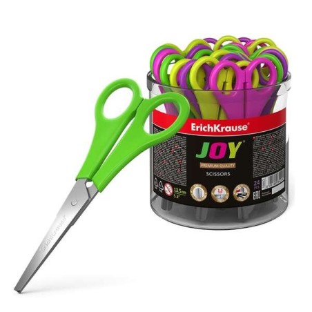 Erichkrause Joy Tijeras - Cuchillas de Acero Inoxidable de Alta Calidad - Extremos Redondeados Seguros - Resistente a La