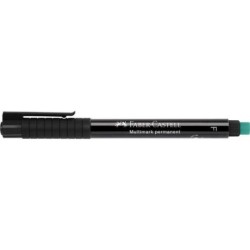 Faber-Castell Multimark Marqueur Permanent - Largeur de Trait 0.6mm - Gomme Intégrée - Résistant à la Lumière et à l'Eau