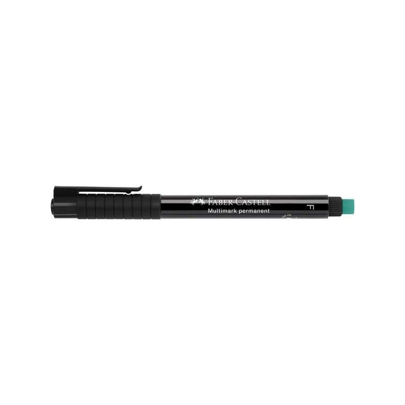 Faber-Castell Multimark Rotulador Permanente - Ancho de Trazo 0.6mm - Goma de Borrar Integrada - Resistente a la Luz y al Agua