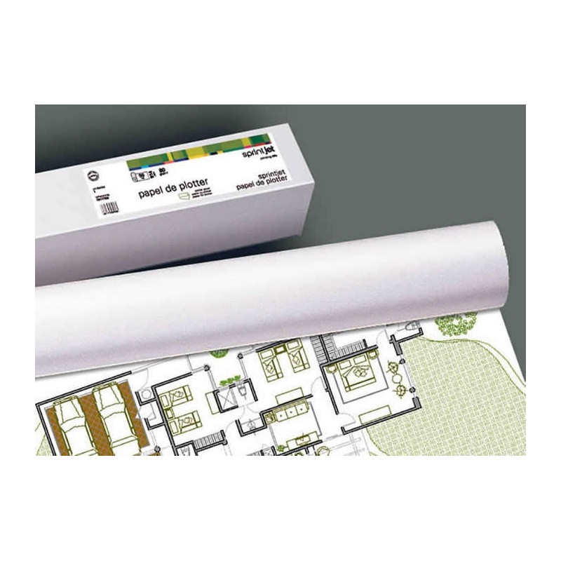 Fabrisa Plus Bobina de Papel para Plotter 80gr - Medidas 914mm x 50m